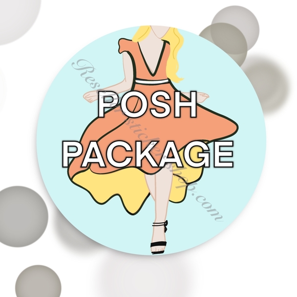 Poshmark Posh Package Thank You Packaging Stickers - Picture 1 of 8